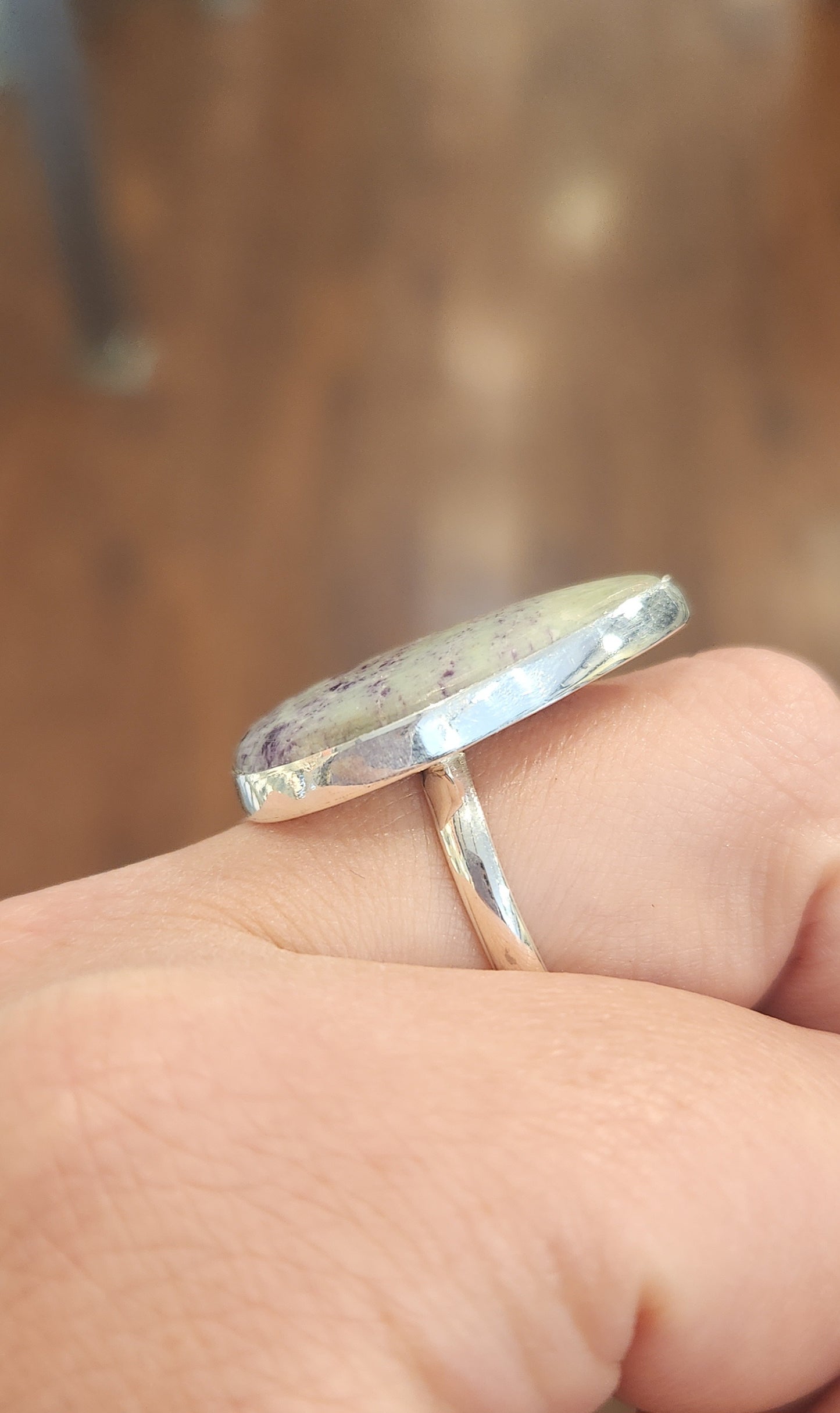 Sterling silver kammerertite ring