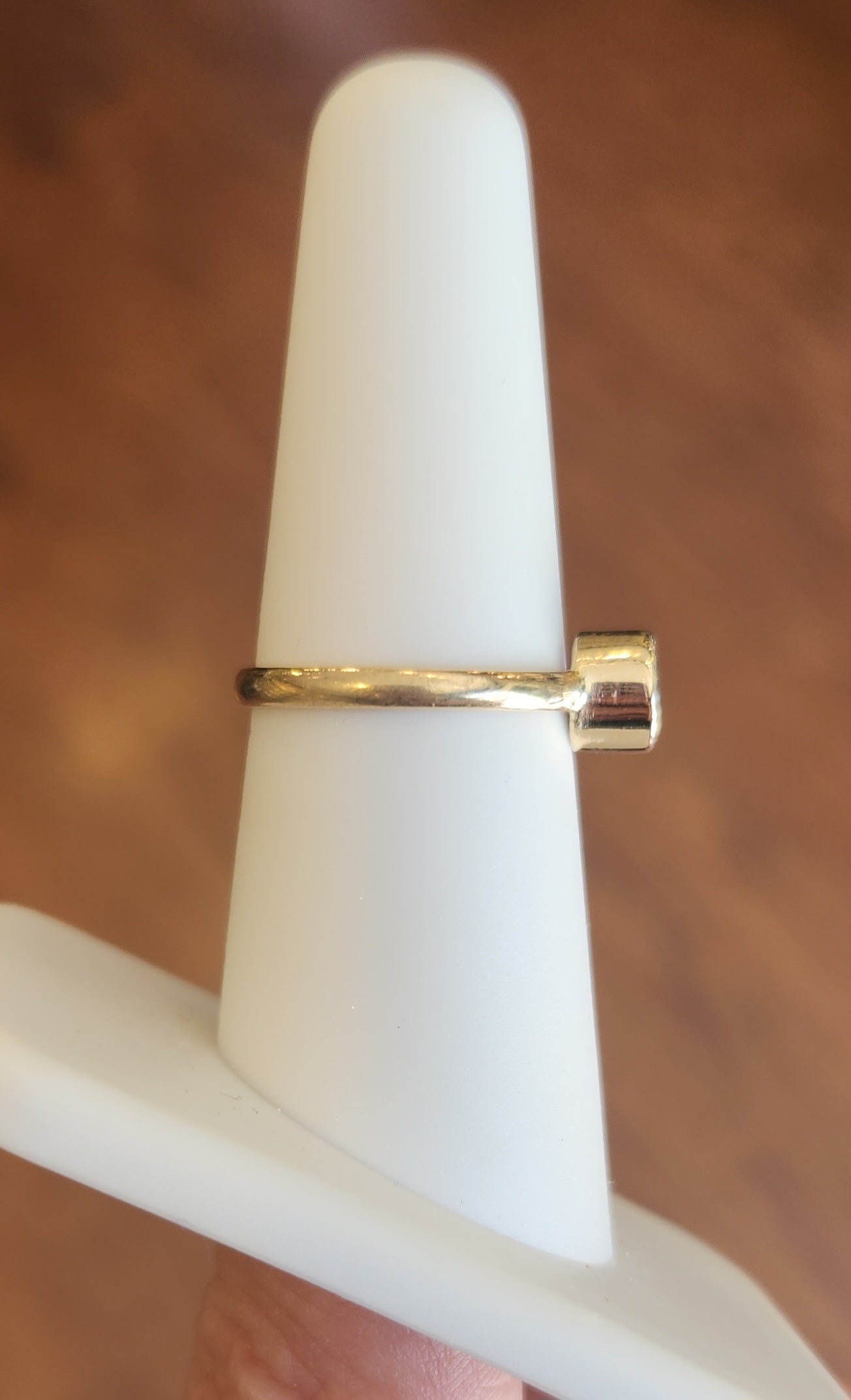 14k yellow gold tanzanite ring