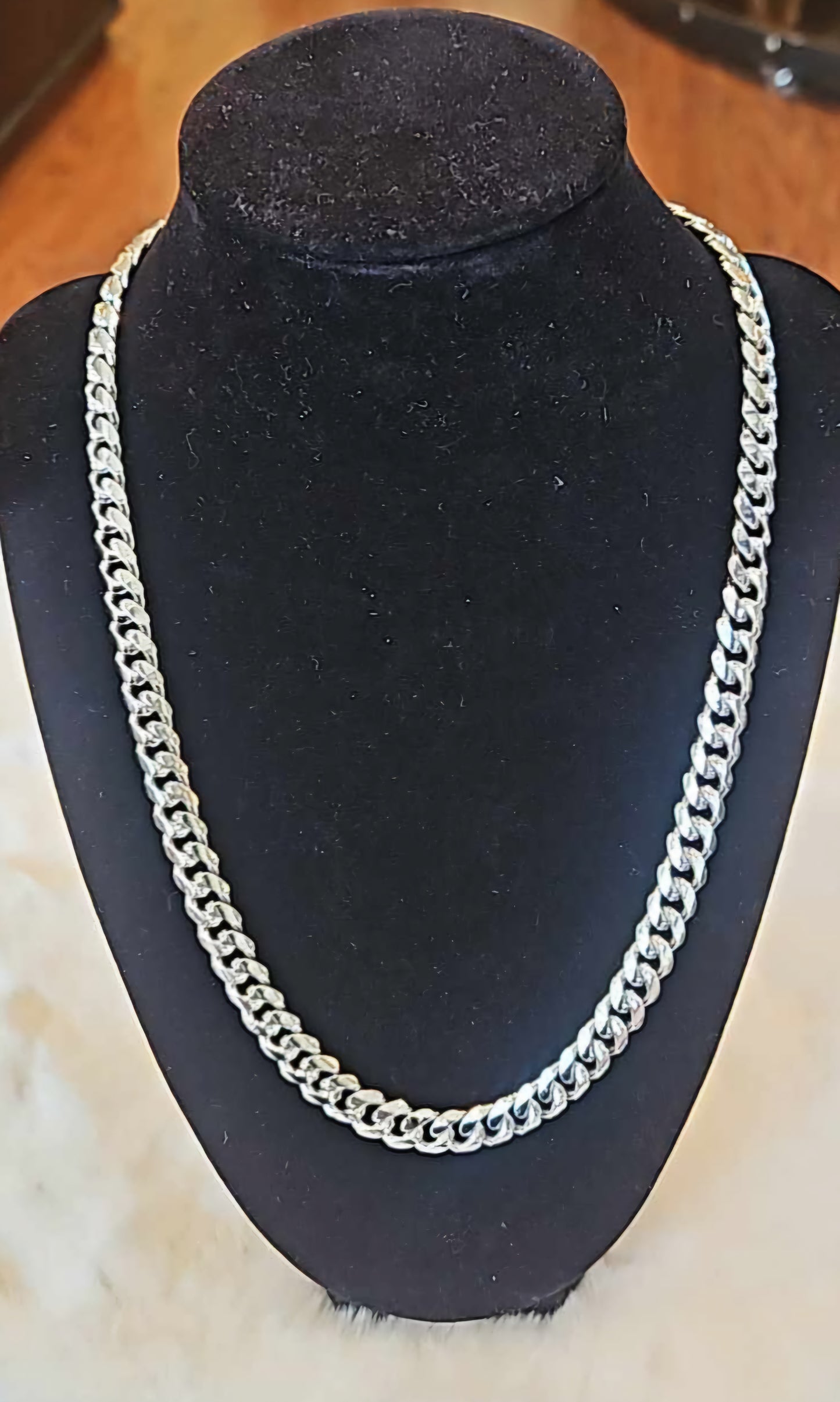 Sterling silver Miami Cuban 8mm chain