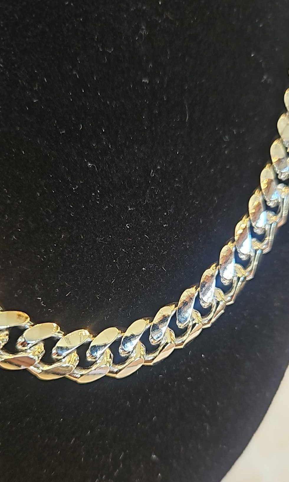 Sterling silver Miami Cuban 8mm chain