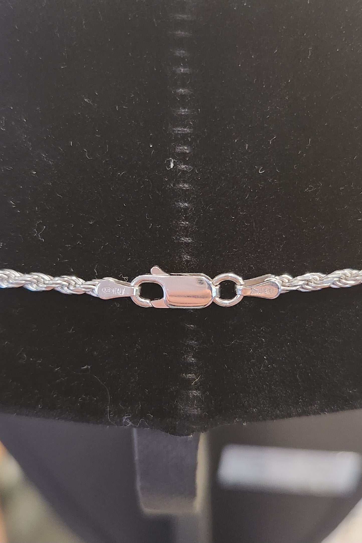 Sterling silver 2mm french rope chain