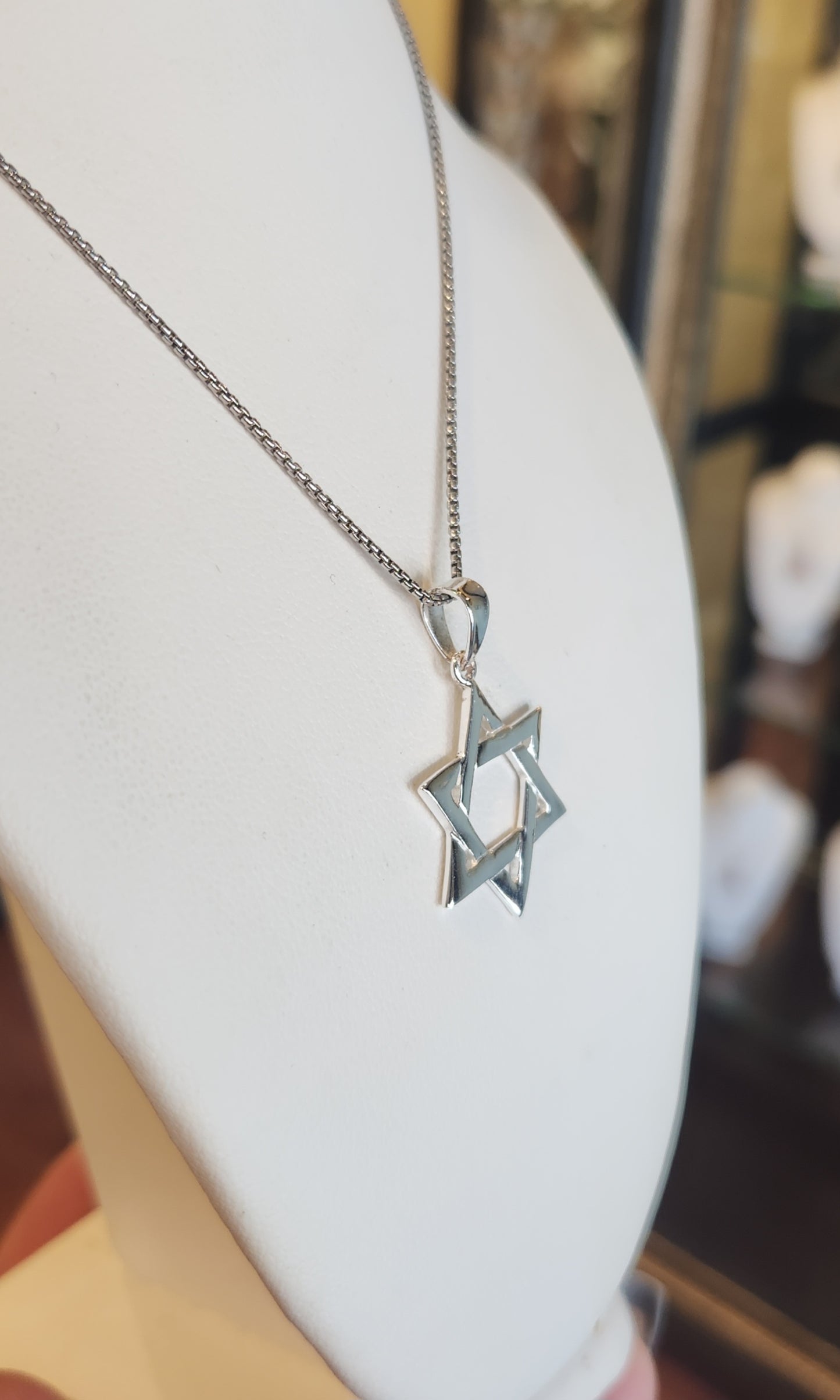 Sterling silver Star of David pendant