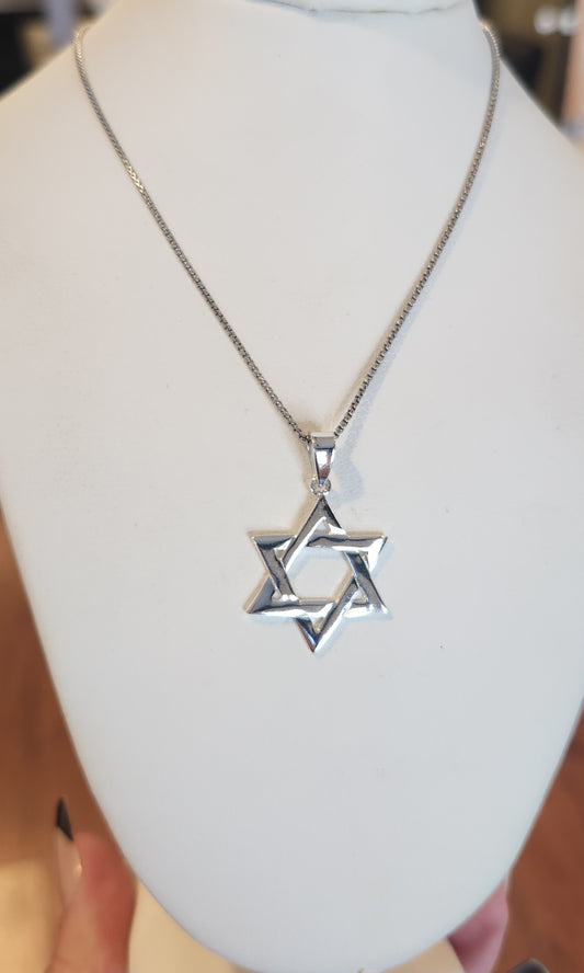 Sterling silver Star of David pendant