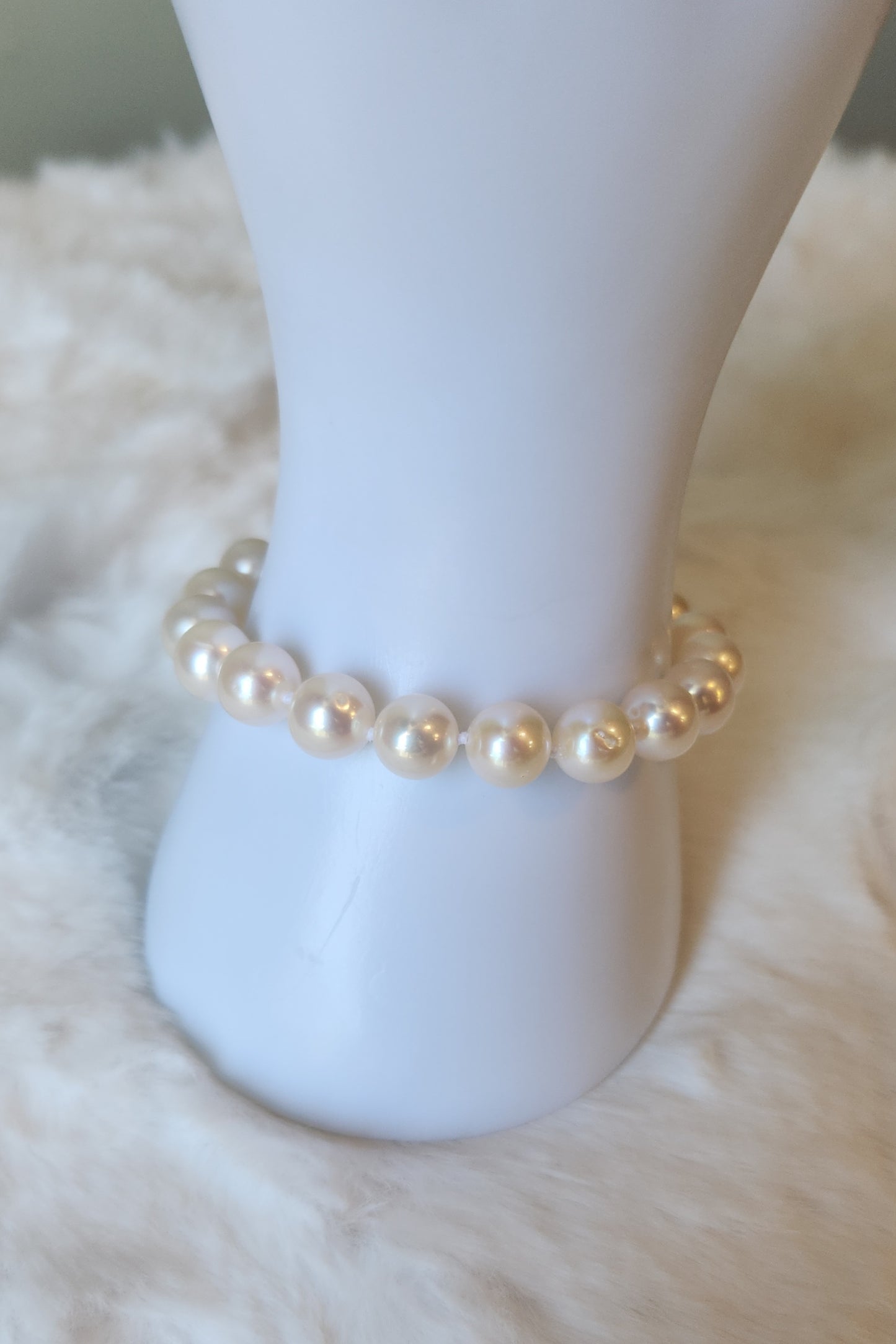 Sterling silver pearl bracelet