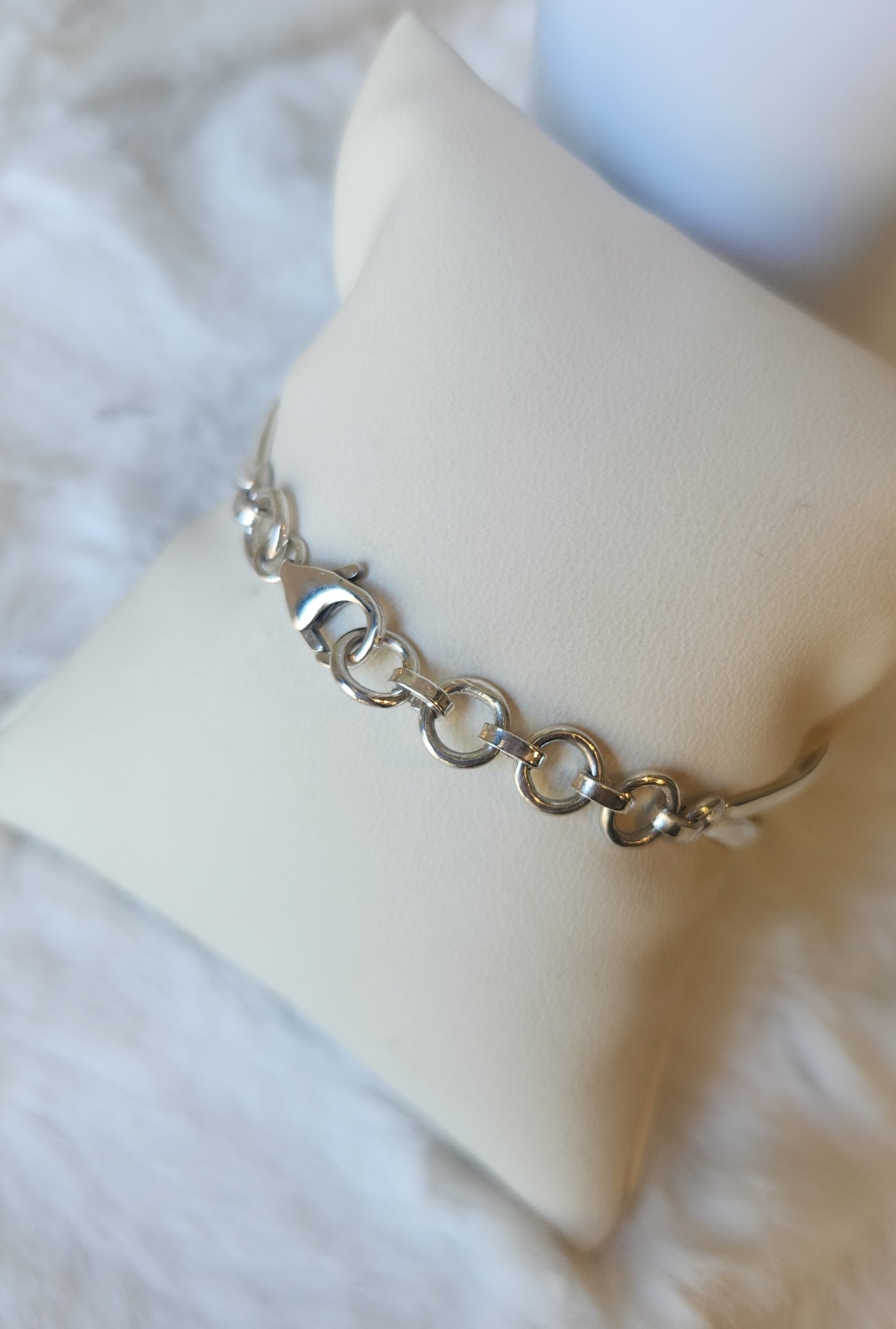 Sterling silver blue labradorite bracelet