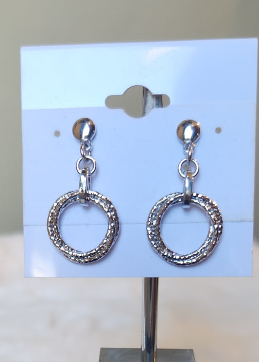 Sterling silver rings design fashion dangle earrings